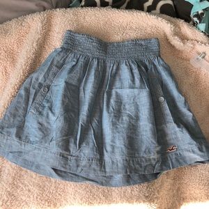 Hollister jean skirt